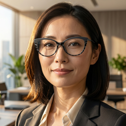 Eterlens│上質なキャットアイ型メガネ