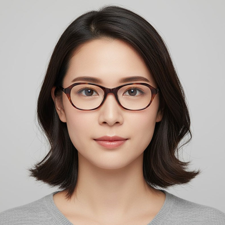 【色彩が華やぎ・まるで宝石のように】Eterlens | 輝く「ダイヤモンドカット」キャットアイ | リフトアップ効果 | 軽量 おしゃれ 老眼鏡 度付き - 商品画像 3/10 (CatEye Progressive)