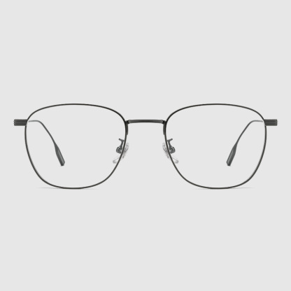 Eterlens｜チタン製大きめフルリム│度付き対応│レトロビジネススタイルメガネ-Eterlens