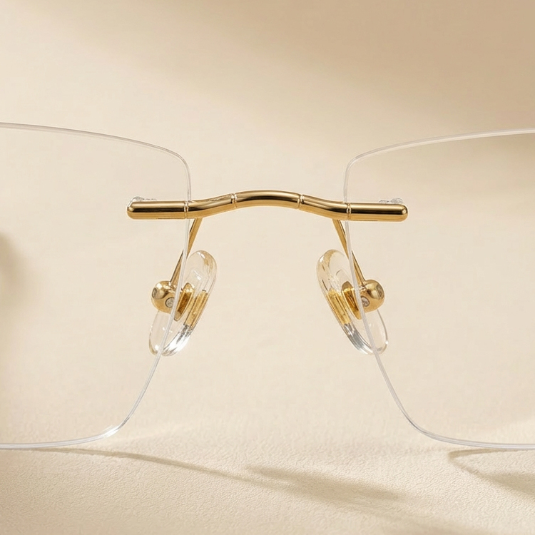 Eterlens-リムレスメガネ