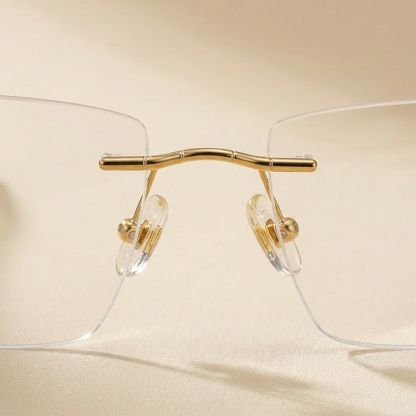 Eterlens-リムレスメガネ