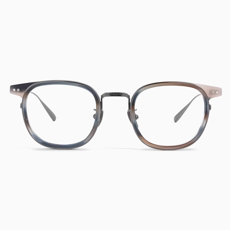 Eterlens｜高級感あふれる彫刻模様チタンメガネ｜度付き対応｜匠の技が光る一本