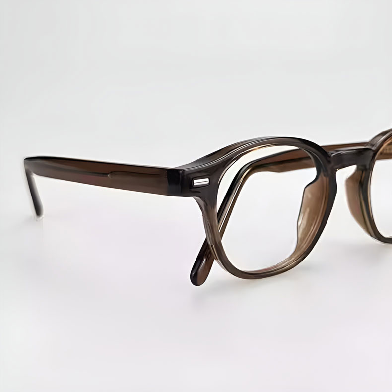 【匠仕上げ・芯張りテンプル】Eterlens 度付きメガネ｜高密度アセテート｜上質でクラシックなボストン型｜超軽量・高耐久・おしゃれ - 商品画像 4/11 (Wellington RxReady)