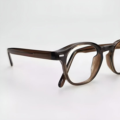 Eterlens｜レトロ風小さめスクエアフレームメガネ｜高密度アセテート素材