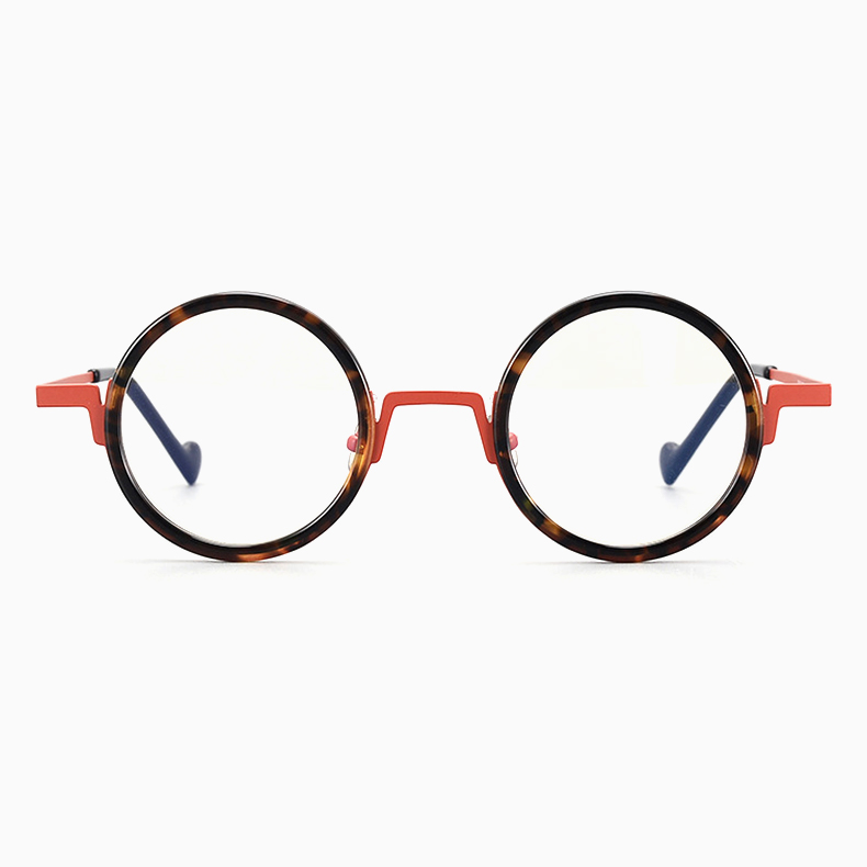 Eterlens｜おしゃれでヒップホップ風チタンアセテート製メガネ｜ユニークでトレンド感漂う｜オーダーメイド