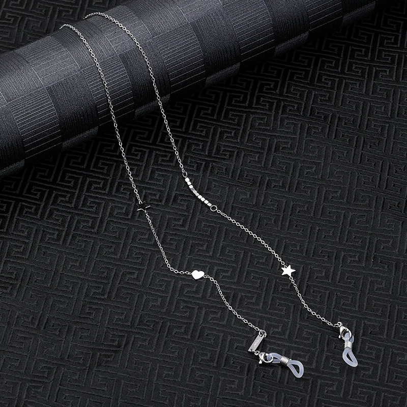 Eterlens おしゃれな純チタン製軽量眼鏡チェーン-Eterlens