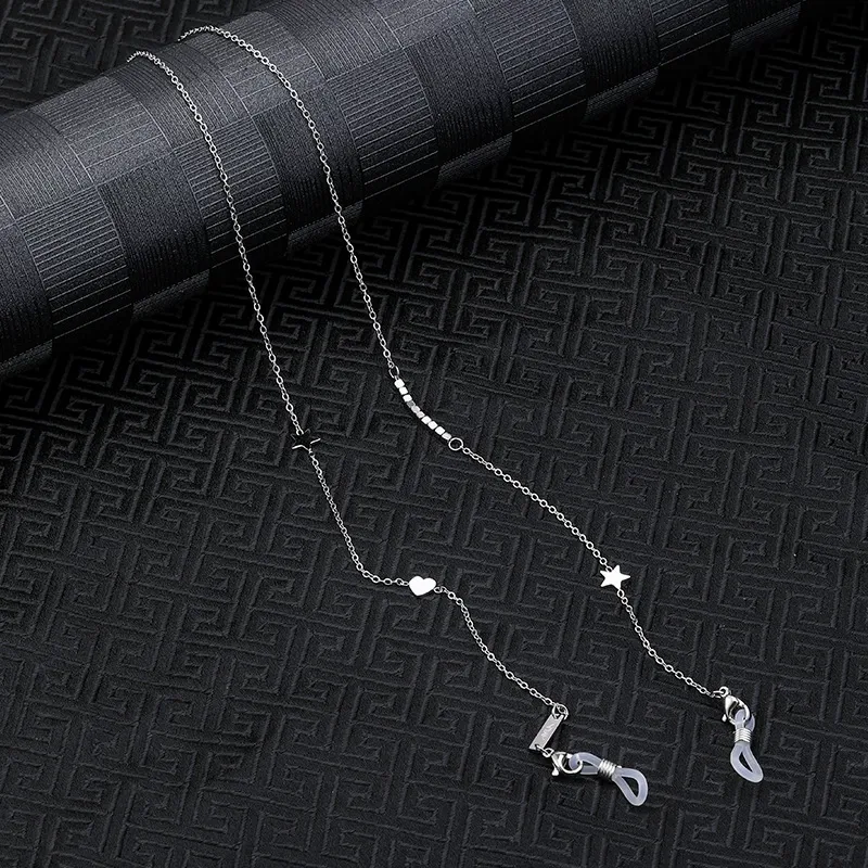 Eterlens おしゃれな純チタン製軽量眼鏡チェーン-Eterlens