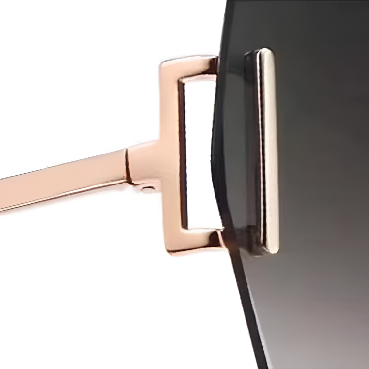 サングラス|欧米風不規則サングラス|紫外線対策UV400|トレンド | Rimless Polar - 商品画像 6/8