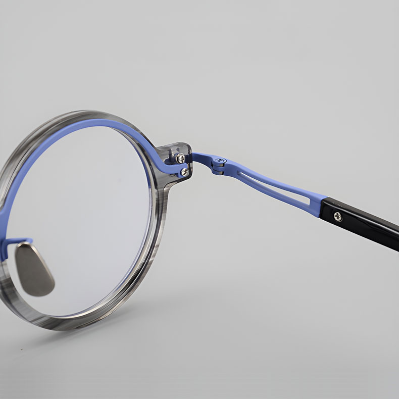 Eterlens | レトロ風ラウンド型アセテートメガネ | スタイリッシュ | オーダーメイド