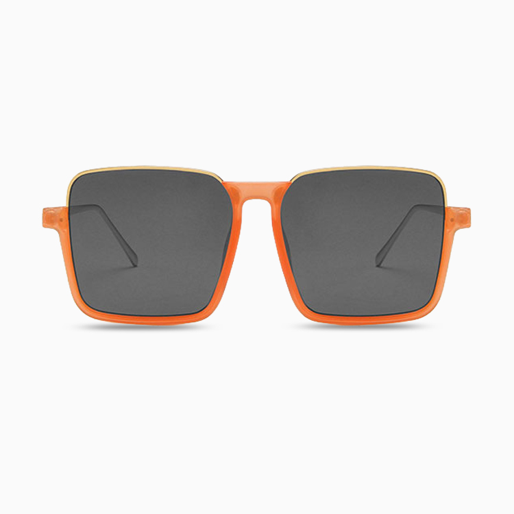 Eterlens｜ビッグフレームチークメガネ｜グラデーションカラーレンズ・UV380｜素顔でも血色感が良い