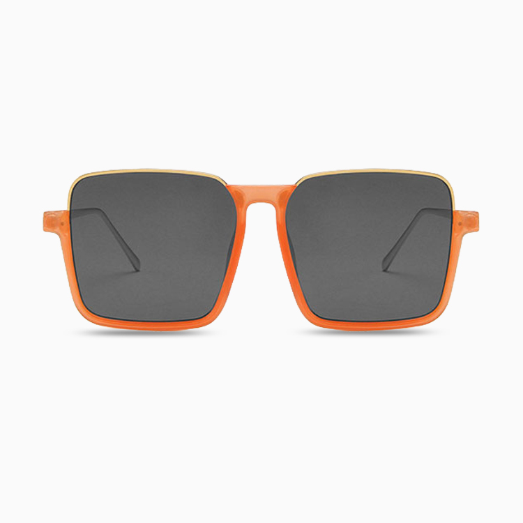 Eterlens｜ビッグフレームチークメガネ｜グラデーションカラーレンズ・UV380｜素顔でも血色感が良い