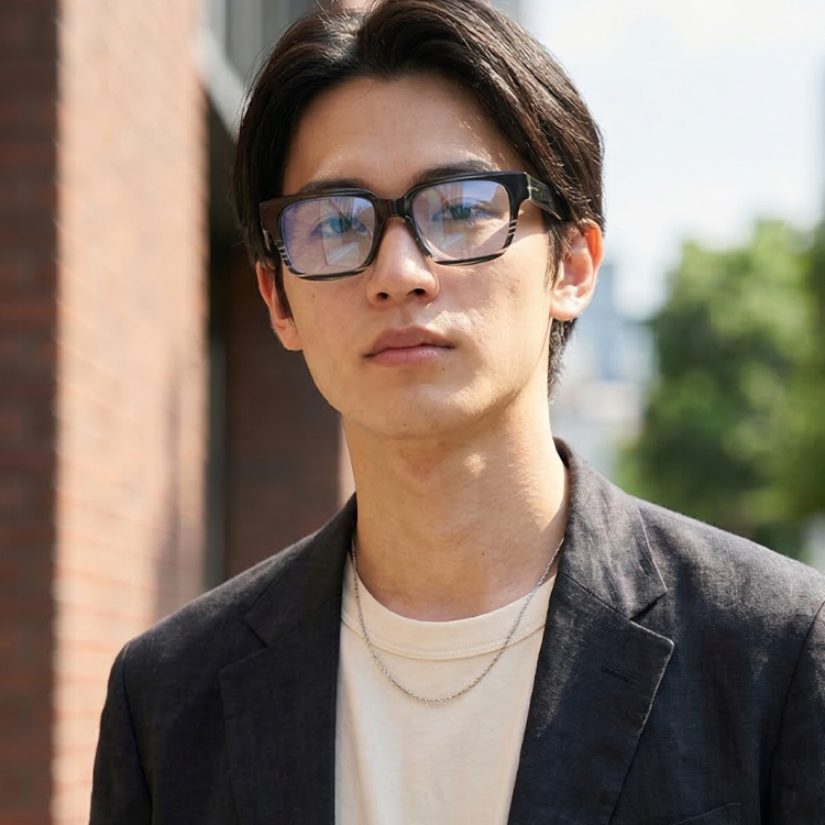 Eterlens│クラシックなビッグフレームメガネ