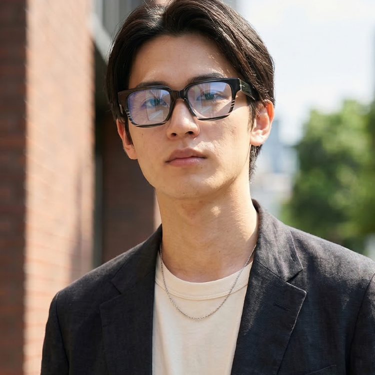 Eterlens│クラシックなビッグフレームメガネ