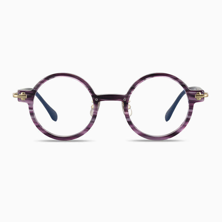 Eterlens | レトロ風ラウンド型アセテートメガネ | スタイリッシュ | オーダーメイド