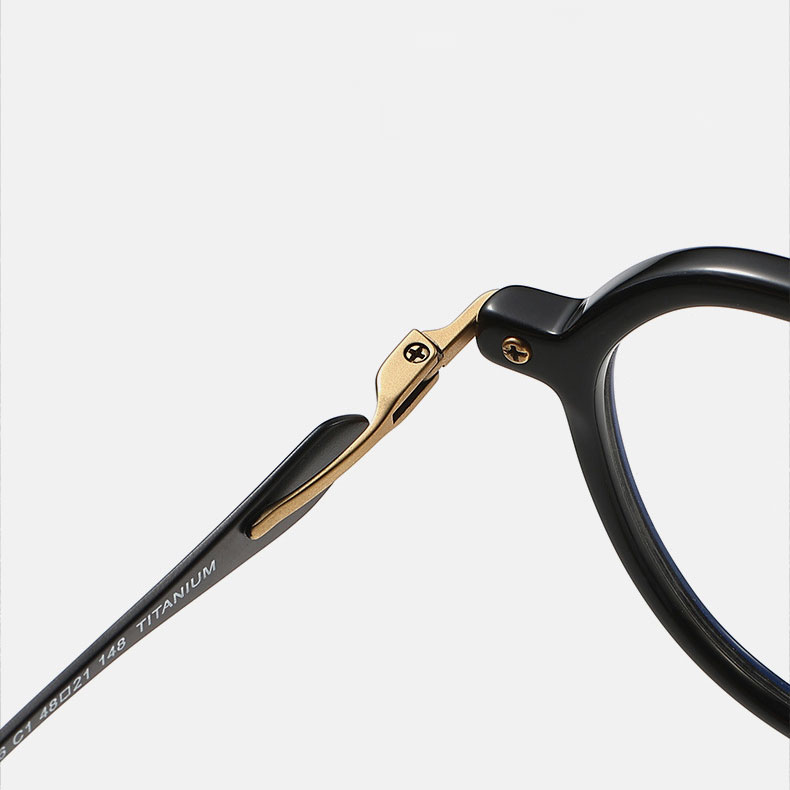 Eterlens|ミニマルなチタン製小さめメガネ|クラシックレトロ