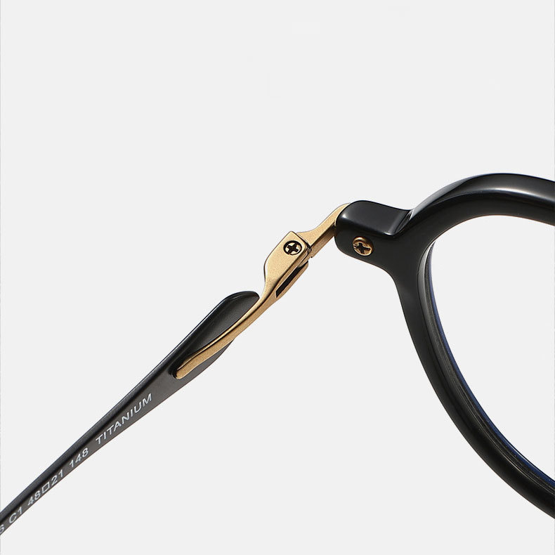 Eterlens|ミニマルなチタン製小さめメガネ|クラシックレトロ