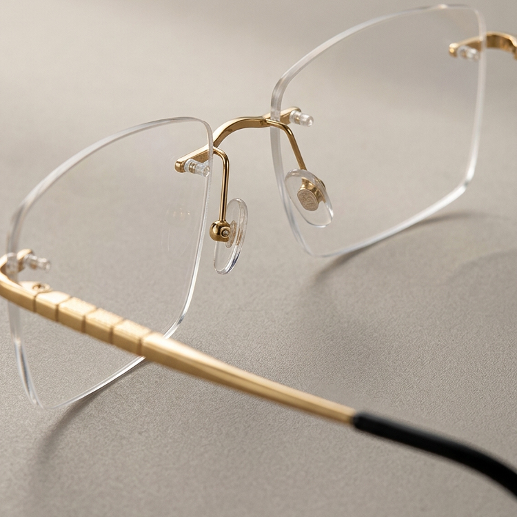 Eterlens-リムレスメガネ