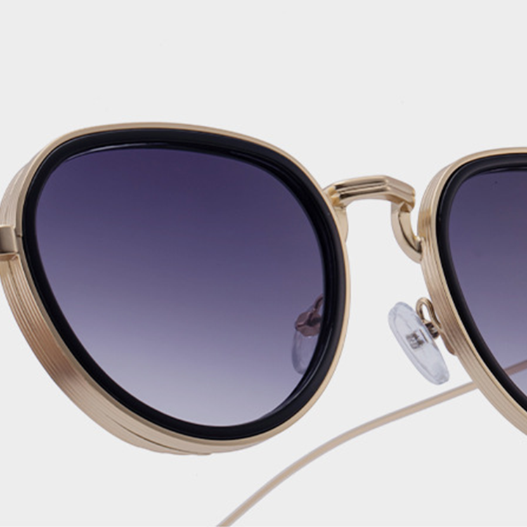 Eterlens|メタルオーバルフレーム|UV400|高級感漂うメンズサングラス-Eterlens