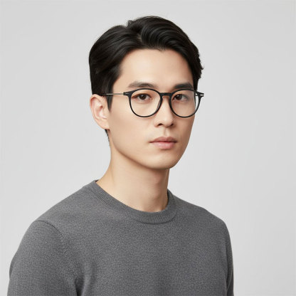 Eterlens|超薄型ケース付きラウンド老眼鏡|ブルーライトカット