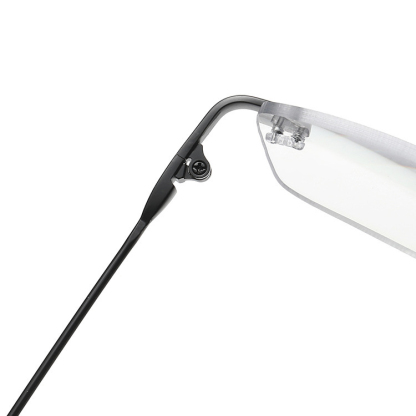 Eterlens｜ミニマルなリムレス老眼鏡｜遠近両用調光ブルーライトカット機能｜シンプルで控えめ