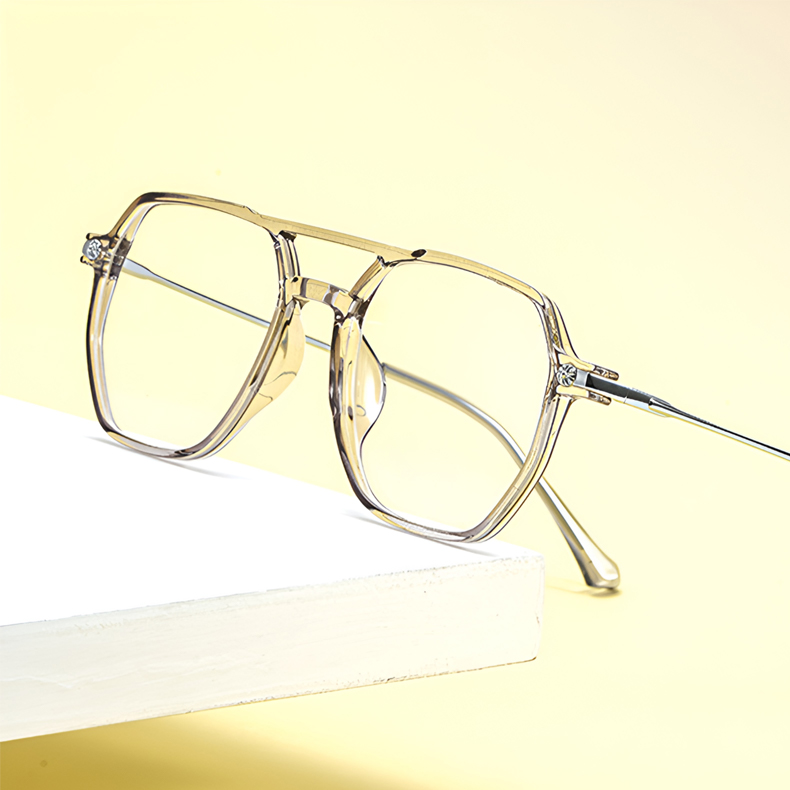 【小顔効果・11.9g超軽量】Eterlens ティアドロップフレーム 老眼鏡 おしゃれ | 高弾性TR90超軽量素材 | 知的なダブルブリッジ・度付き対応メガネ - 商品画像 5/13 (Aviator RxReady)