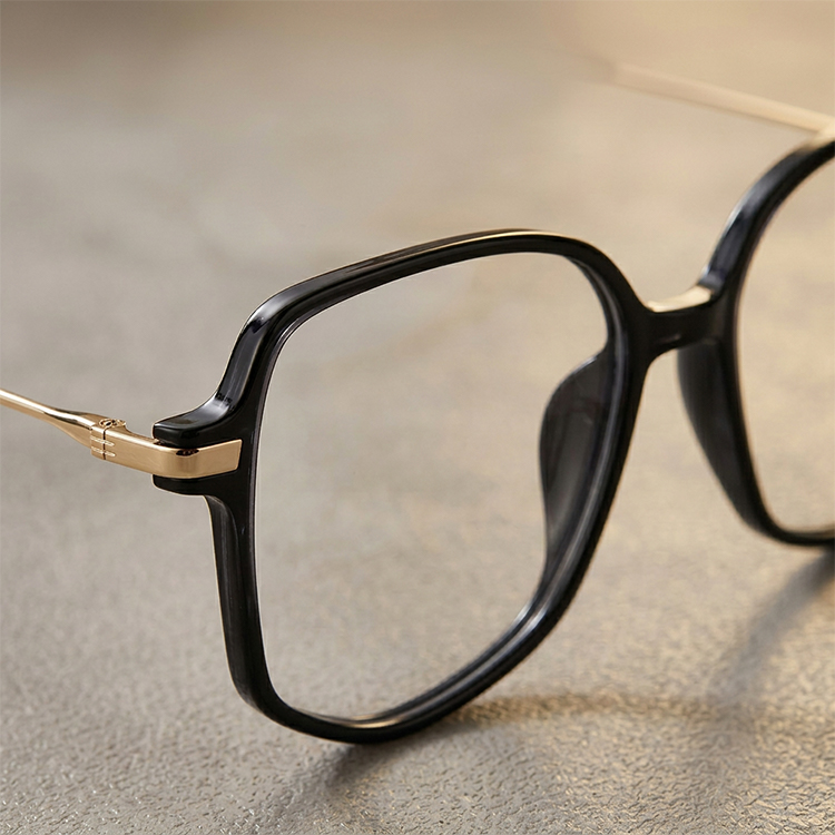 Eterlens│ユニークな六角形のビッグフレームメガネ