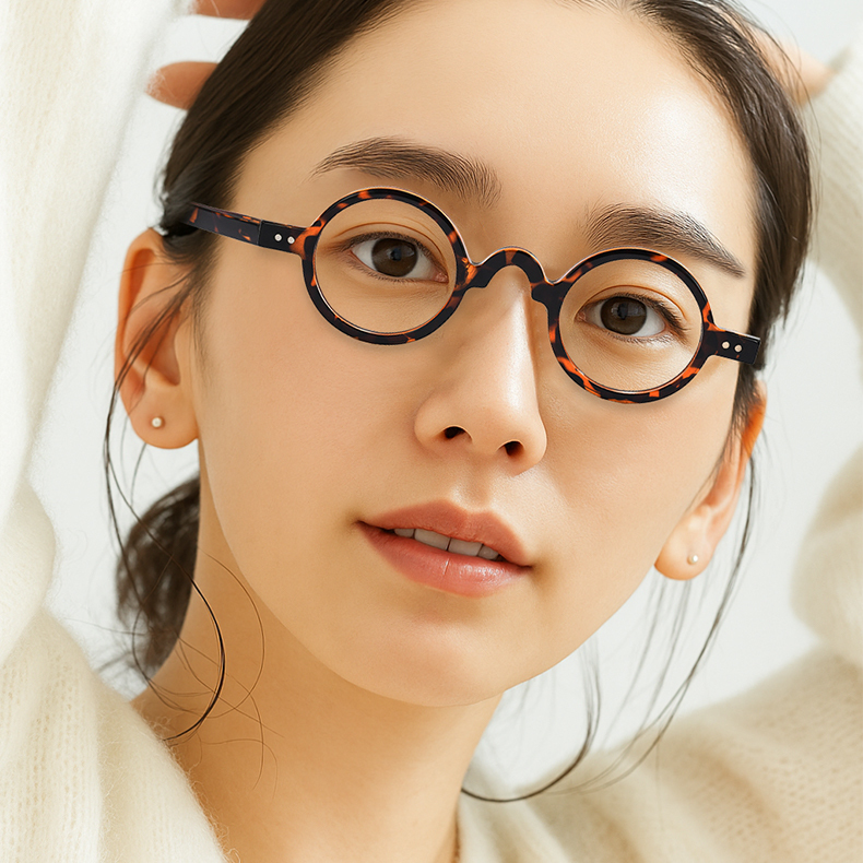 Eterlens｜TR超軽量小さめフレームメガネ｜パンクヒップホップスタイル