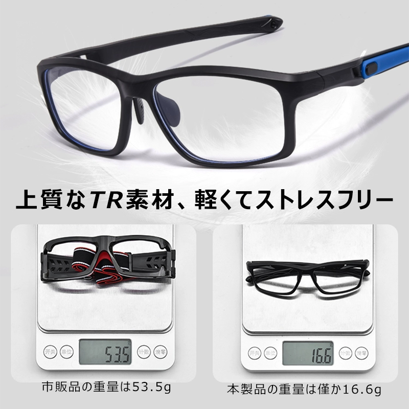Eterlens 砂・花粉対策、落下防止遠近両用ブルーライトカットメガネ-Eterlens