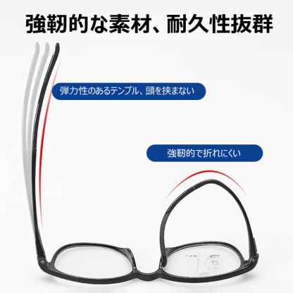Eterlens 女性用ブルーライトカット多焦点老眼鏡-Eterlens
