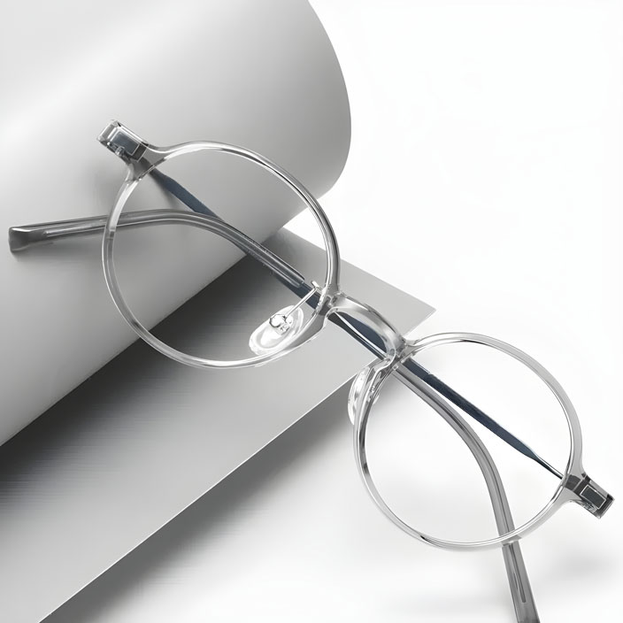 Eterlens｜セミチタンキーホールブリッジデザイン | レトロで高級感のあるメガネ