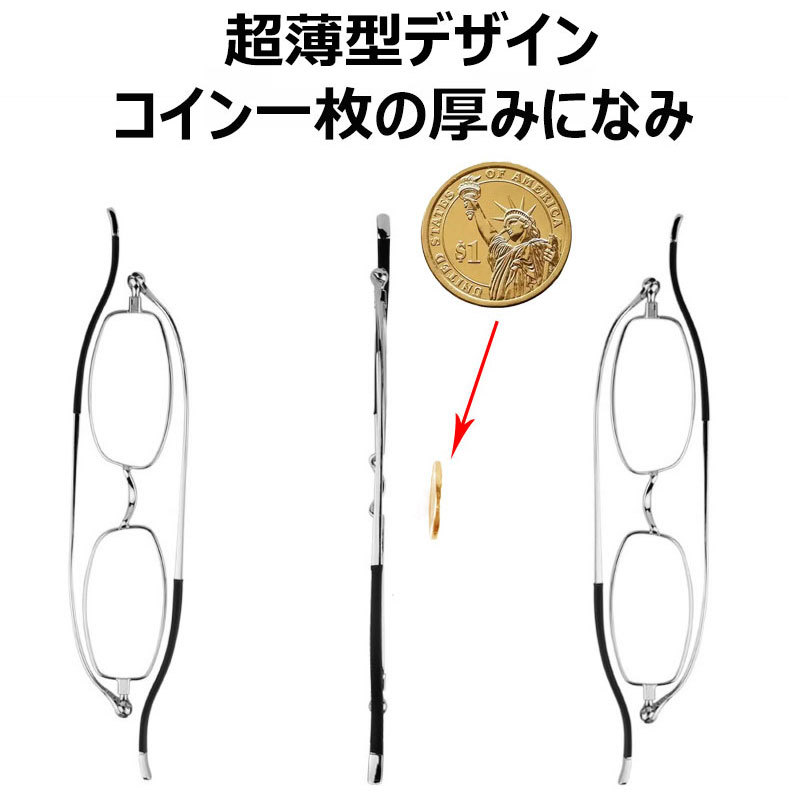 Eterlens ミニマリストスタイル超薄型折りたたみ式老眼鏡-Eterlens