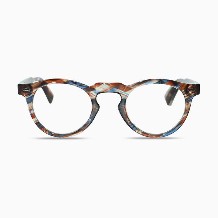 Eterlens | クラシックなボストンフレーム │ ブルーライトカット │ キーホールブリッジ老眼鏡