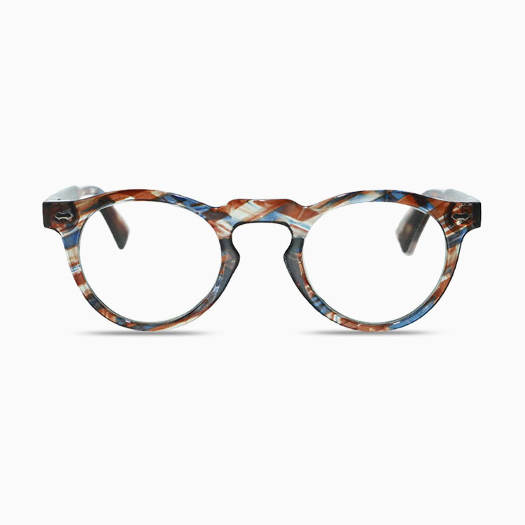 Eterlens | クラシックなボストンフレーム │ ブルーライトカット │ キーホールブリッジ老眼鏡