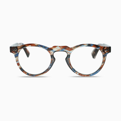 Eterlens | クラシックなボストンフレーム │ ブルーライトカット │ キーホールブリッジ老眼鏡