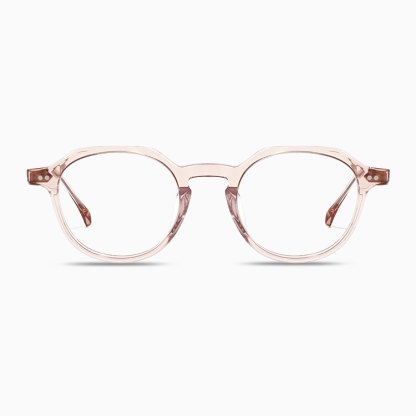 Eterlens｜アセテートチタン製小顔見えレトロ感あふれるメガネ｜素顔に映える万能デザイン