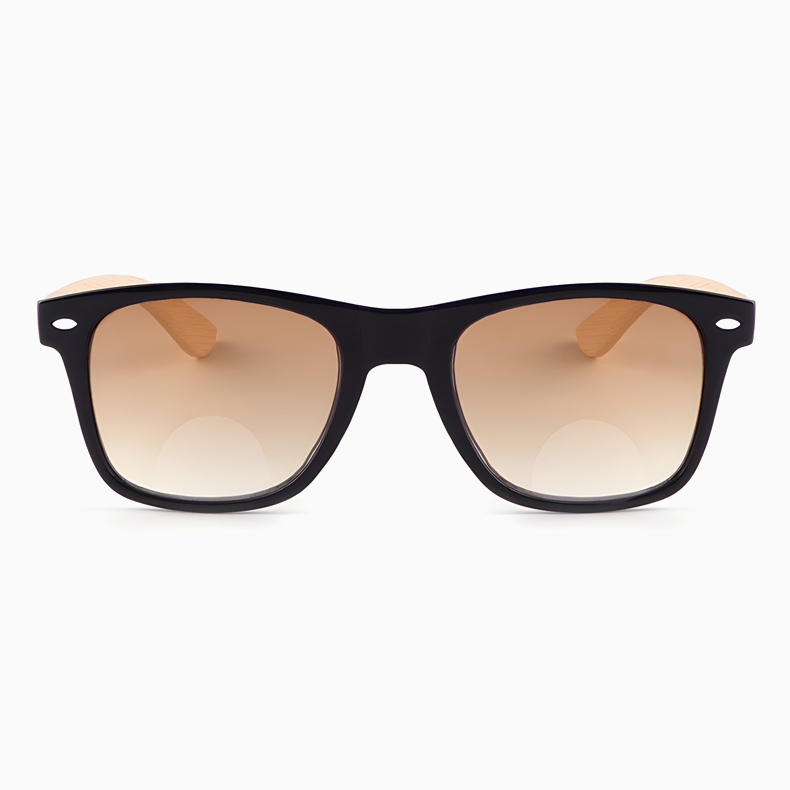 【UVカット・遠近両用】Eterlens | 木製テンプル二重焦点サングラス