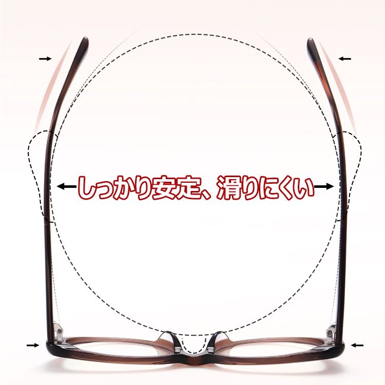 Eterlens エレガントでおしゃれな 若見えブルーライトカット老眼鏡-Eterlens