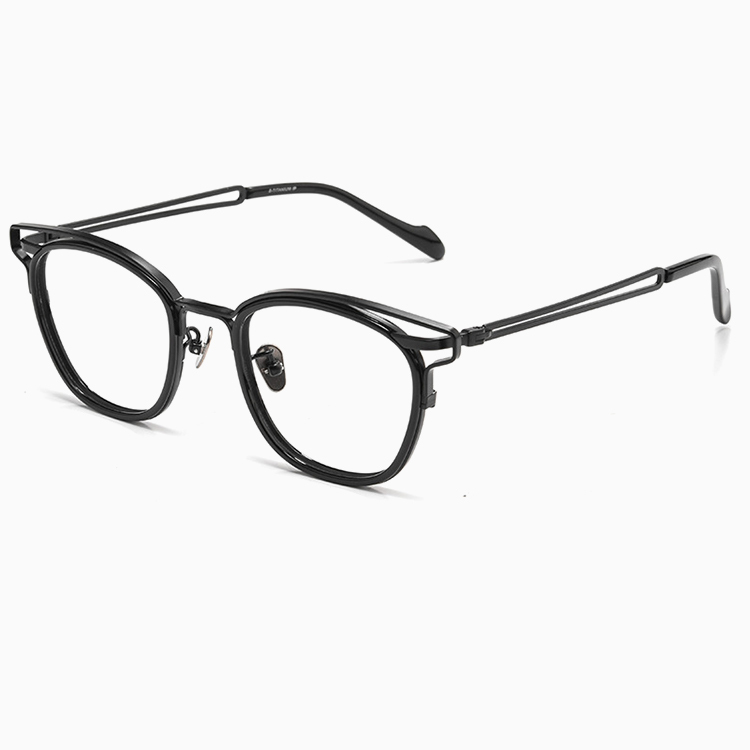 Eterlens｜レトロ感漂う上質なアセテートチタン製メガネ│度付き対応｜匠の技が光る一本