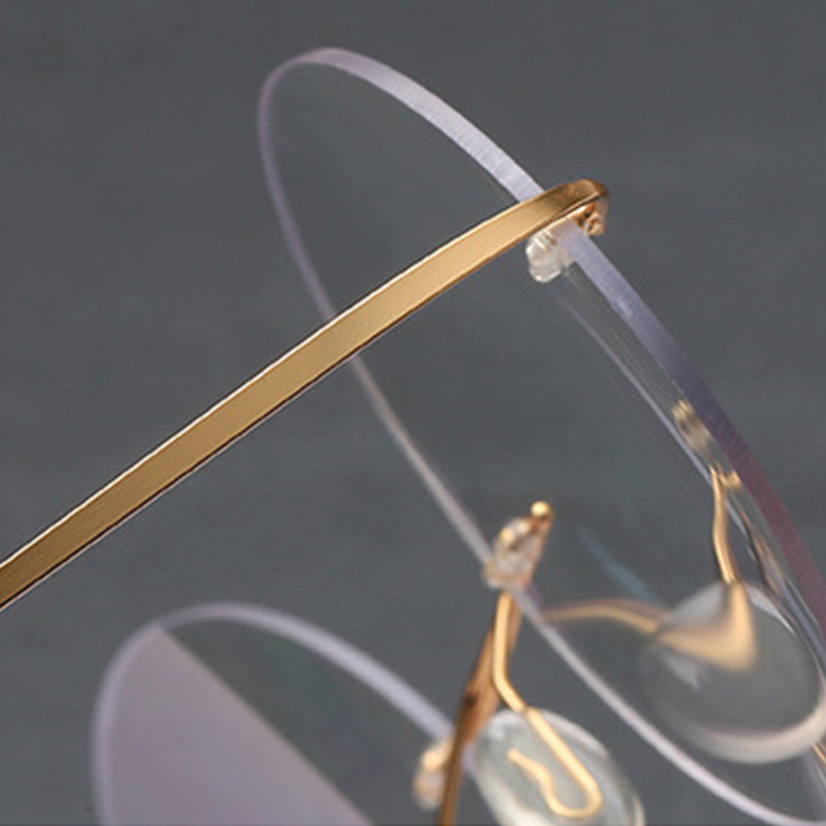 Eterlens｜ツーポイントラウンド型リムレス老眼鏡｜ブルーライトカット｜エレガントでユニーク