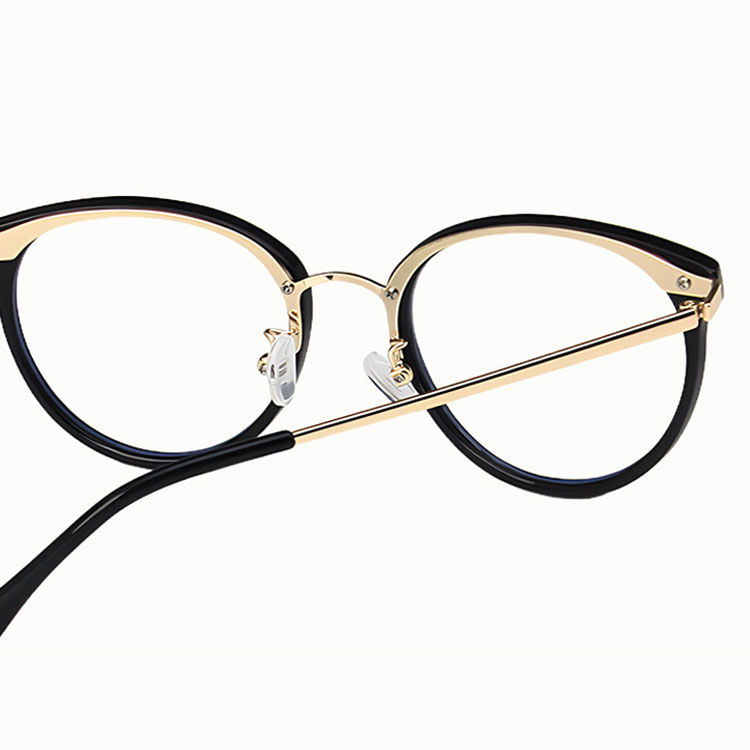 Eterlens | メタルブリッジ TR90ラウンドフレーム | ブルーライトカット | レトロ風老眼鏡-Eterlens