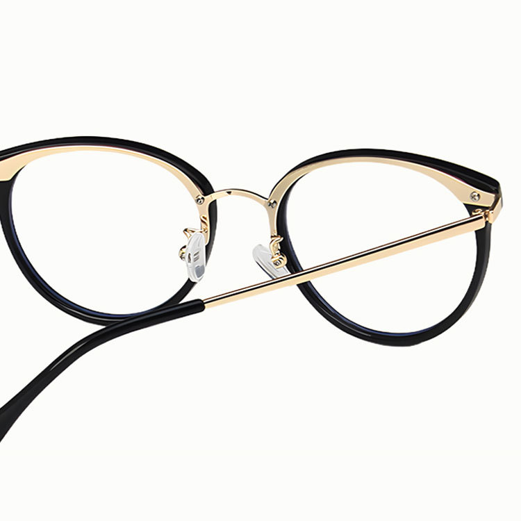 Eterlens | メタルブリッジ TR90ラウンドフレーム | ブルーライトカット | レトロ風老眼鏡-Eterlens