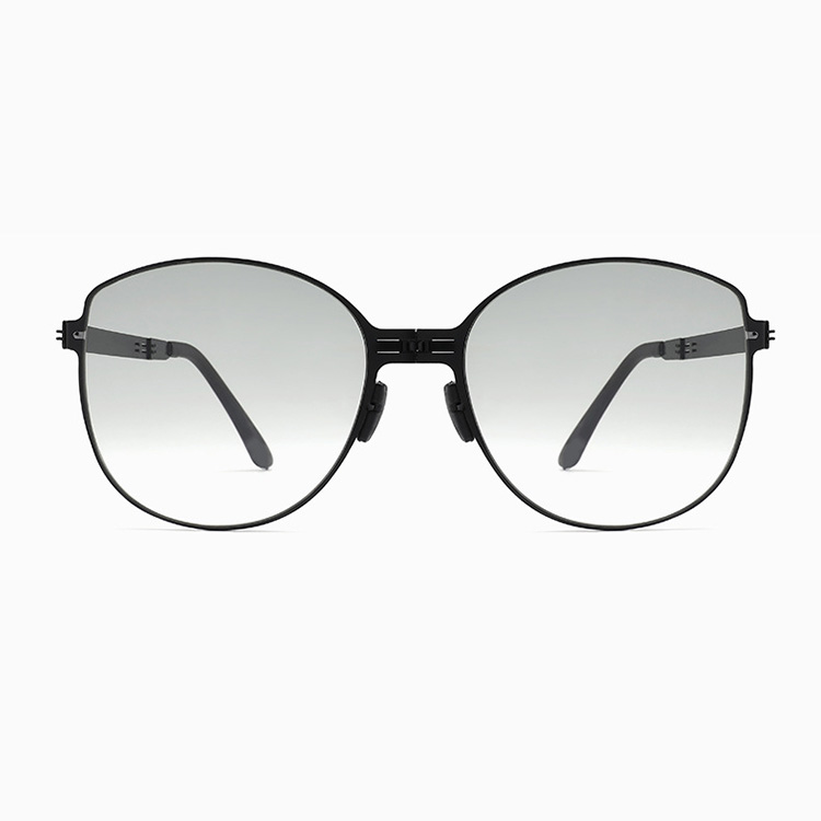 Eterlens｜軽量ビッグフレーム 素顔グラデーション｜折りたたみuv400｜ins風サングラス