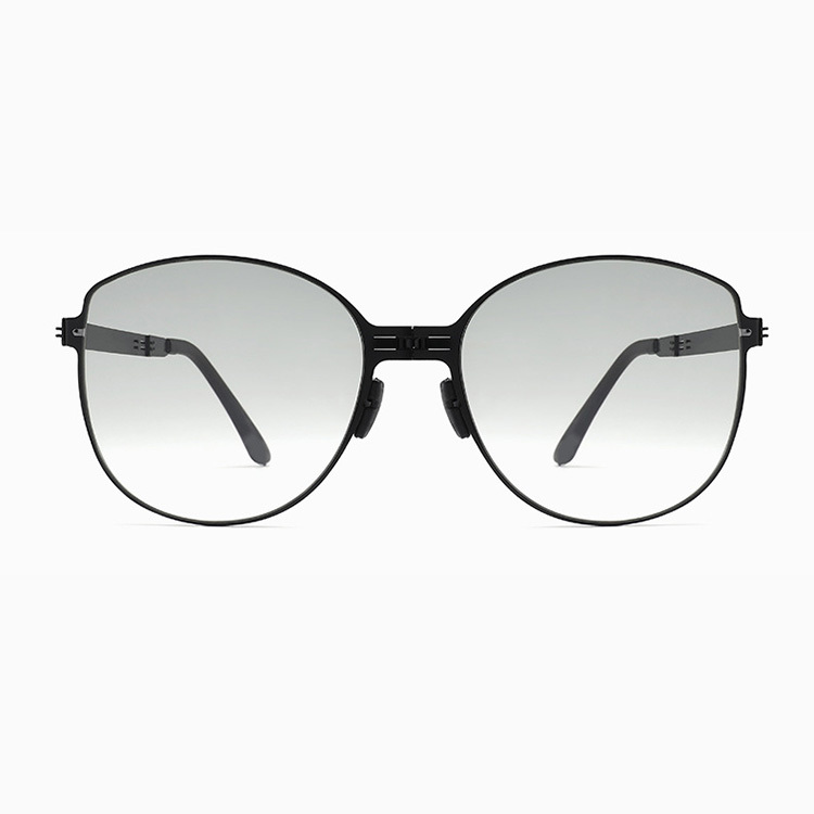 Eterlens｜軽量ビッグフレーム 素顔グラデーション｜折りたたみuv400｜ins風サングラス-Eterlens