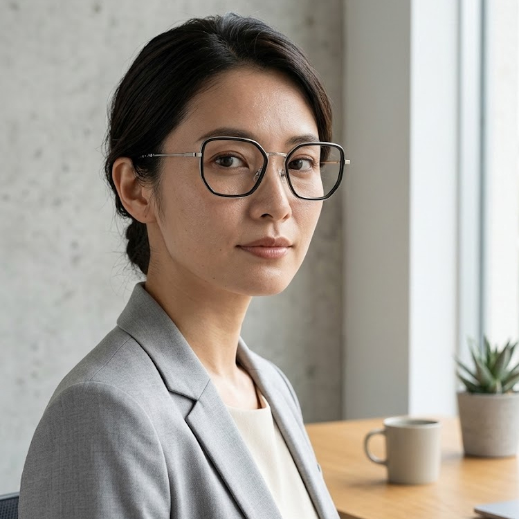 Eterlens│ 幾何学多角形フレームメガネ