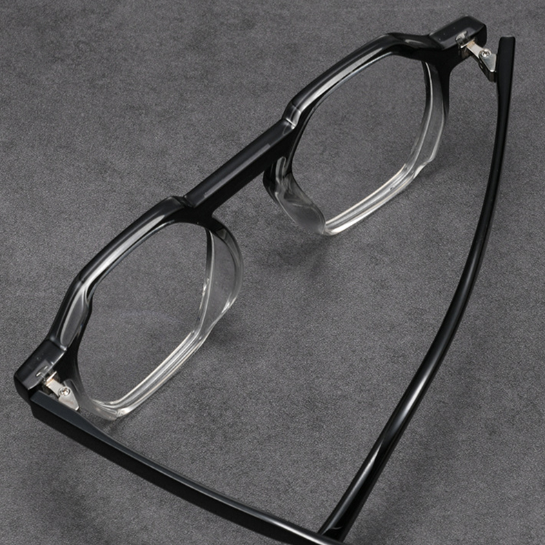 Eterlens｜派手な多角形超軽量メガネ｜個性的でファッショナブル