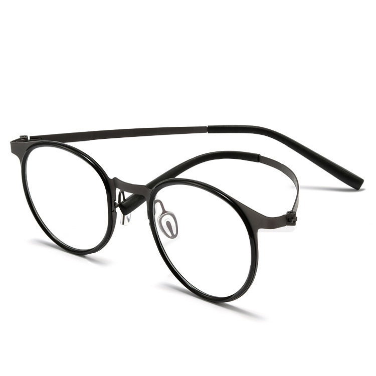 Eterlens｜高級感のあるラウンド型フレーム｜度付き対応｜レトロ風メガネ