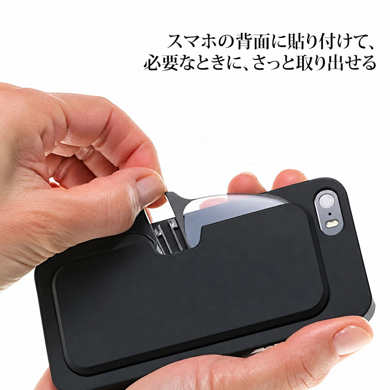 【超軽量4.3g・UVカット】Eterlens ノーズクリップ式老眼鏡｜滑りにくく安定したノーズパッド｜スマホ背面に貼り付けて持ち運べる