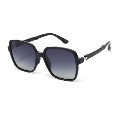 Eterlens | 大きめスクエアフレーム | グラデーションレンズ | 折りたたみ可能  UV400  サングラス-Eterlens