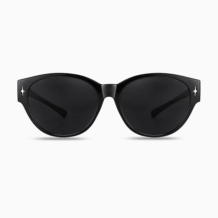 Eterlens｜トレンド新作キャッツアイ型サングラス｜UVカット・樹脂レンズ｜メガネの上からかけられるオーバーグラス