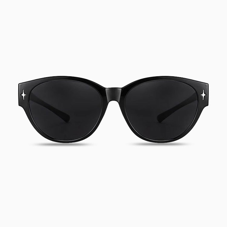 Eterlens｜トレンド新作キャッツアイ型サングラス｜UVカット・樹脂レンズ｜メガネの上からかけられるオーバーグラス